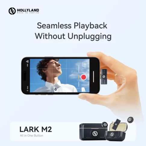 Hollyland Lark M2 USB-C – Wireless lavalier microphone with USB-C plug (13) Hollyland Lark M2 USB-C – Wireless lavalier microphone with USB-C plug (13)