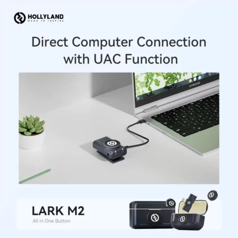 Hollyland Lark M2 USB-C – Wireless lavalier microphone with USB-C plug (14) Hollyland Lark M2 USB-C – Wireless lavalier microphone with USB-C plug (14)
