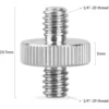 SmallRig 14-20 to 14-20 Double-End Stud (2-Pack) (3)