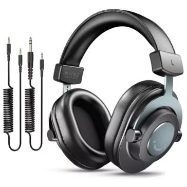FIFINE Studio Monitor Headphones for Recording-Over Ear Wired Headphones for Podcast Monitoring, H8