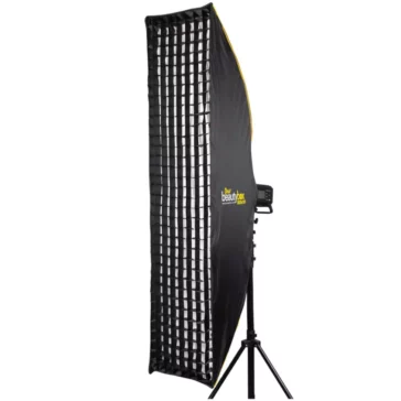 Jenie Strip Box with Grid, 35x150CM, Bowens, Silver