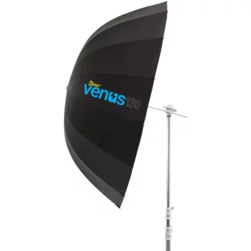Jenie VENUS Deep Parabolic Umbrella with Diffuser, 130cm, Silver, VS-UB130S