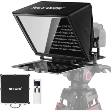 Neewer X14 Remote Teleprompter (Fabric) for Android and iOS Tablets, 66601121