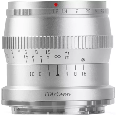 TTArtisan 50mm f1.2 Lens for Sony E (Silver) (1)