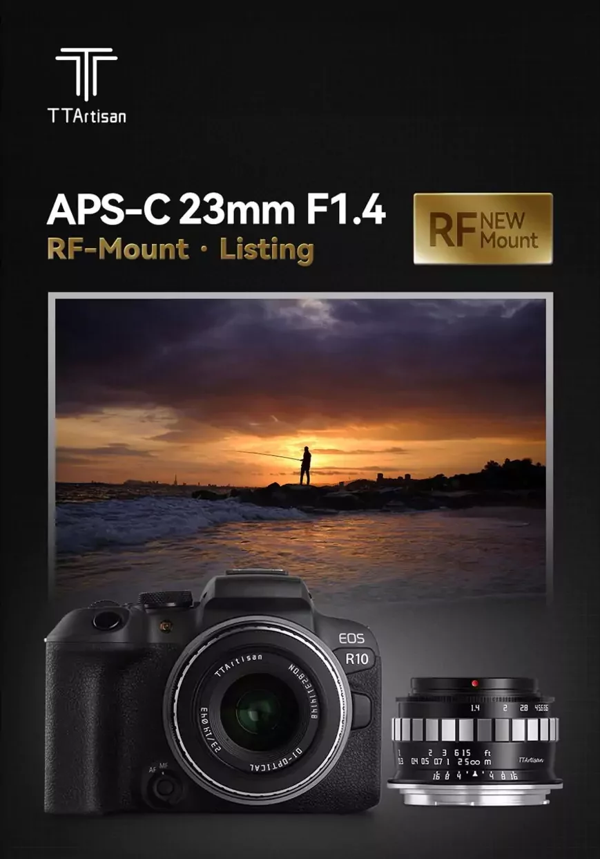 TTArtisan 23mm f/1.4 Lens for Canon RF (Black & Silver) – Design Info