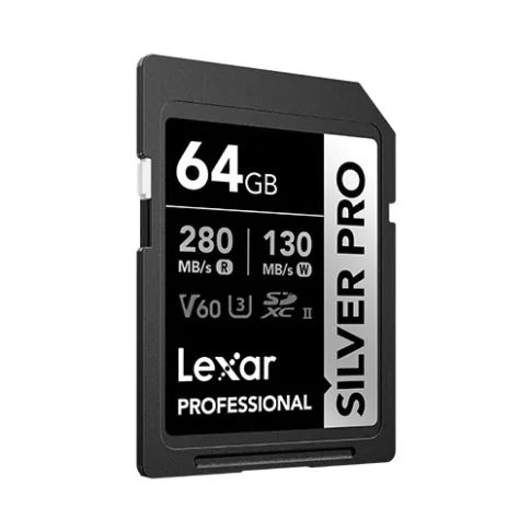 LEXAR PROFESSIONAL 64GB SILVER PRO SDXC UHS-II CARD (SILVER SERIES) (2) LEXAR PROFESSIONAL 64GB SILVER PRO SDXC UHS-II CARD (SILVER SERIES) (2)