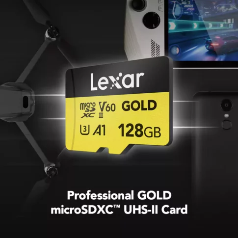 Lexar 128GB Professional GOLD UHS-II microSDXC Memory Card (2) Lexar 128GB Professional GOLD UHS-II microSDXC Memory Card (2)
