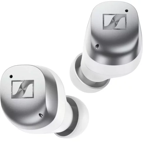 Sennheiser MOMENTUM True Wireless 4 Noise-Canceling Earbuds (White Silver) (2) Sennheiser MOMENTUM True Wireless 4 Noise-Canceling Earbuds (White Silver) (2)