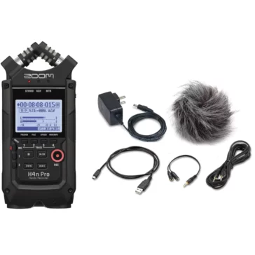 Zoom H4N PRO Black Multitrack Recorder with APH4N PRO Accessory Pack