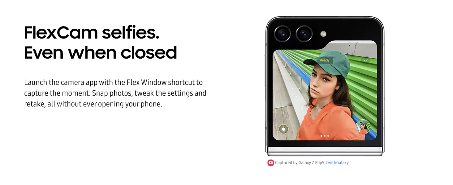 Samsung Galaxy Z Flip5 5G (8GB RAM, 256GB, Graphite) – Imported