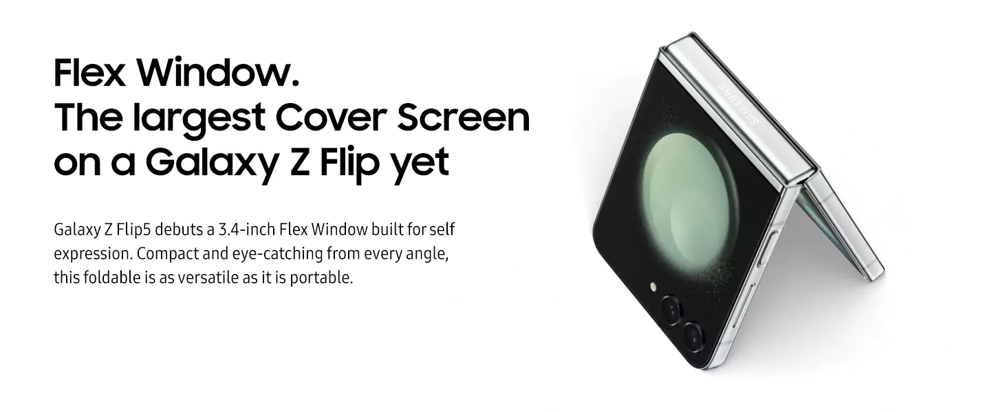 Samsung Galaxy Z Flip5 5G (8GB RAM, 256GB, Graphite) – Imported