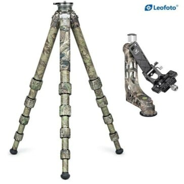 Leofoto LS-365CEX+PG-1 Tripod with Gimbal Head Full Camouflage Carbon Fiber Leofoto LS-365CEX+PG-1 Tripod with Gimbal Head Full Camouflage Carbon Fiber