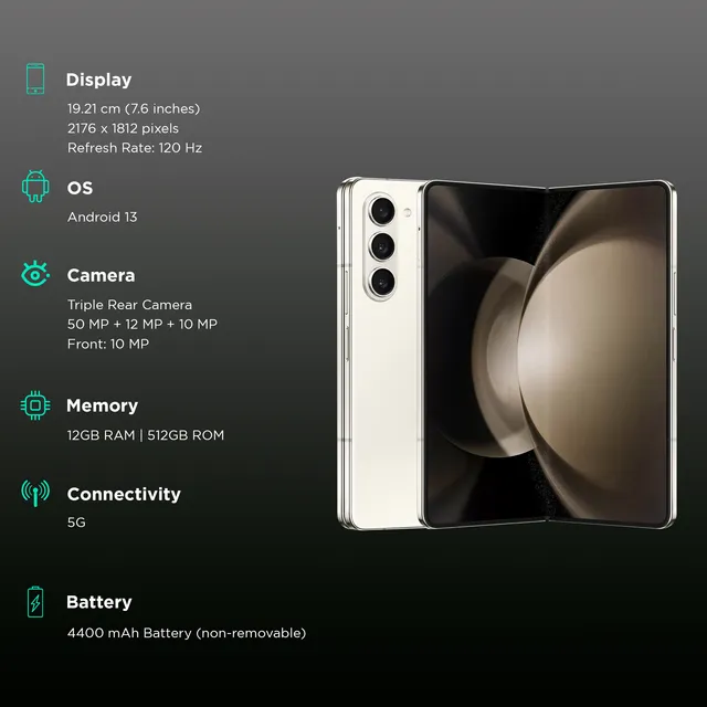 SAMSONG galaxy hold5G512GB black SIMフリー Samsung Galaxy Z Fold5 5G AI Smartphone (Black, 12GB RAM, 256GB