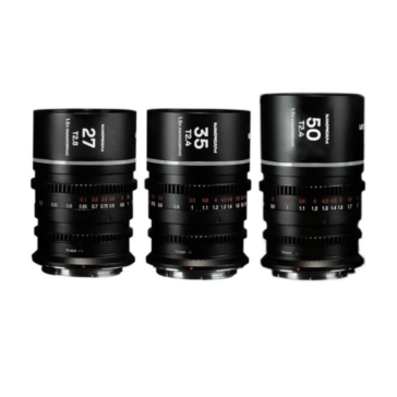 Laowa Nanomorph S35 3 Lens Bundle / 27mm / 35mm / 50mm / Sony FE / Silver