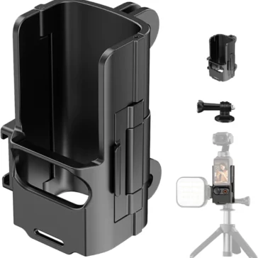 DJI Osmo Pocket 3 Expansion Frame Adapter Protective Bracket with Tripod Mount, Action Camera Adapter Compatible with 1/4 Cold Shoe Action Camera Mount DJI Osmo Pocket 3 Expansion Frame Adapter Protective Bracket with Tripod Mount, Action Camera Adapter Compatible with 1/4 Cold Shoe Action Camera Mount