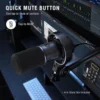 Fifine K688 Technology Dynamic, XlrUsb Podcast Recording Pc Microphone For Vocal Streaming Voice-Over Gaming, Metal Mic With Mic Mute, Headphone Jack (7) Fifine K688 Technology Dynamic, XlrUsb Podcast Recording Pc Microphone For Vocal Streaming Voice-Over Gaming, Metal Mic With Mic Mute, Headphone Jack (7)