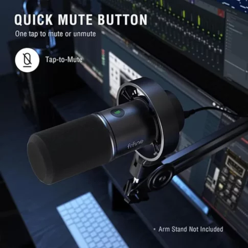 Fifine K688 Technology Dynamic, XlrUsb Podcast Recording Pc Microphone For Vocal Streaming Voice-Over Gaming, Metal Mic With Mic Mute, Headphone Jack (7) Fifine K688 Technology Dynamic, XlrUsb Podcast Recording Pc Microphone For Vocal Streaming Voice-Over Gaming, Metal Mic With Mic Mute, Headphone Jack (7)