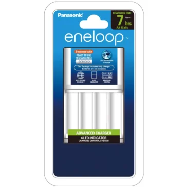 Panasonic Eneloop CC17N Advanced Charger (7 Hours) for AA & AAA rechargeable Batteries LED indicator charging control system