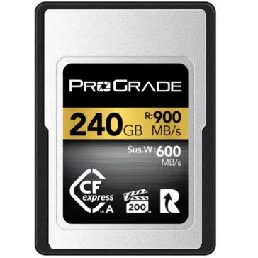 ProGrade Digital 240GB CFexpress Type A 2.0 Memory Card / Gold / 900 MB/s ProGrade Digital 240GB CFexpress Type A 2.0 Memory Card / Gold / 900 MB/s