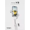Hohem iSteady V3 AI Smartphone Gimbal with AI Tracker & Fill Light Module (White) (3)