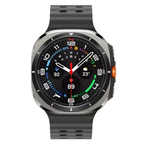 Samsung - Galaxy Watch Ultra Titanium Smartwatch 47mm LTE - Titanium Silver (3) Samsung - Galaxy Watch Ultra Titanium Smartwatch 47mm LTE - Titanium Silver (3)