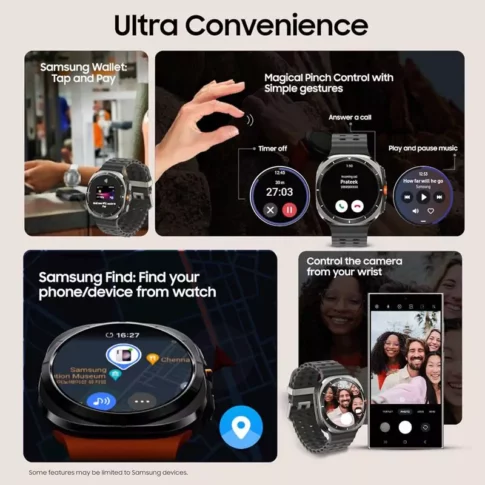 Samsung - Galaxy Watch Ultra Titanium Smartwatch 47mm LTE - Titanium Silver (7) Samsung - Galaxy Watch Ultra Titanium Smartwatch 47mm LTE - Titanium Silver (7)