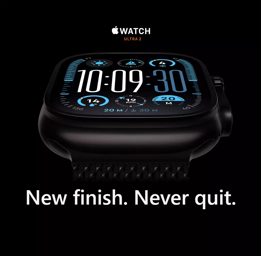 Apple Watch Ultra GPS Cellular, 49mm Black Titanium Case with