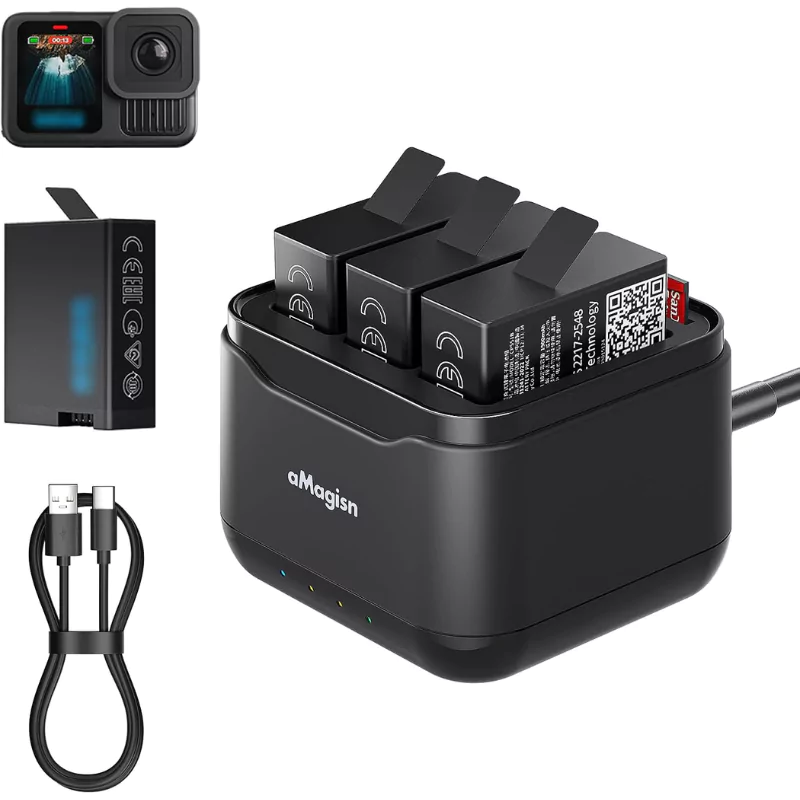 Dual Battery Charger Gopro Charging Usb Port Gopro Hero Battery - Main Image