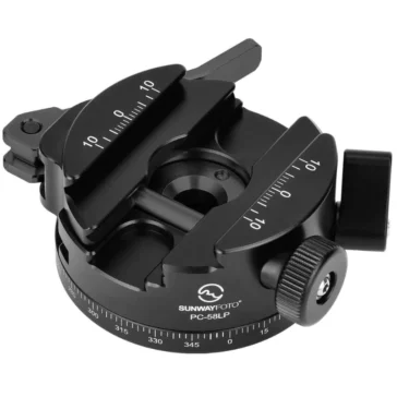 Sunwayfoto PC-58LP Universal 360° Pan Arca Swiss Lever-Release Clamp with Picatinny Dovetail Adapter