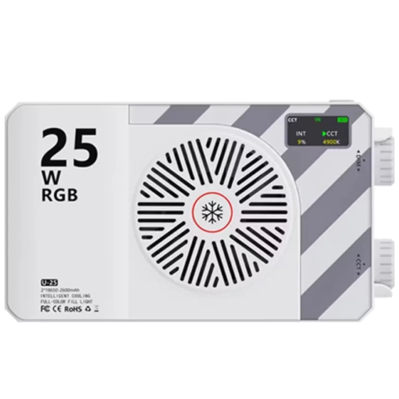 25W RGB Portable Camera light, CRL Above 95, 2500-9000k, LED Panel  Photography Lighting, U25 Pocket LED Light