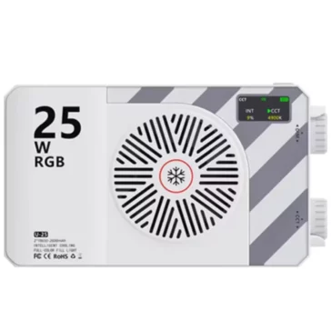 25W RGB Portable Camera light, CRL Above 95, 2500-9000k, LED Panel Photography Lighting, U25 Pocket LED Light