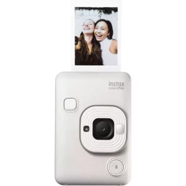 Fujifilm INSTAX Mini Liplay Hybrid Instant Camera (Misty White)