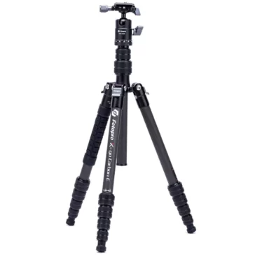 Fotopro X-Go E2 5 ft. 5-Section Carbon Fiber 2 in 1 Tripod, Built-in Monopod, FPH-42Q Ball Head, 8kg Payload, Black Fotopro X-Go E2 5 ft. 5-Section Carbon Fiber 2 in 1 Tripod, Built-in Monopod, FPH-42Q Ball Head, 8kg Payload, Black