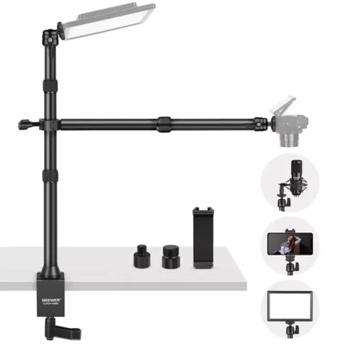 NEEWER Tabletop Overhead Camera Mount Stand ,TL253A+DS001 (7)