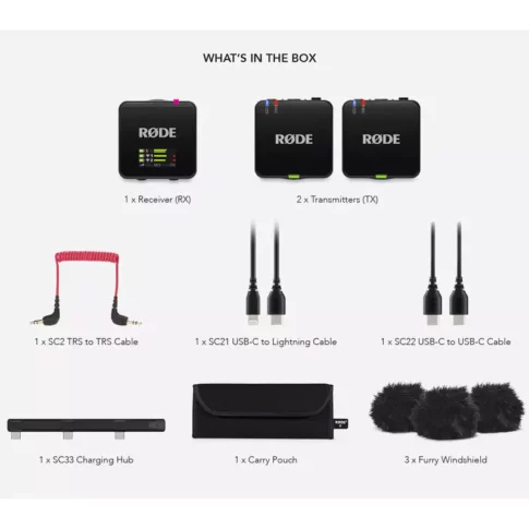 RODE Wireless GO (Gen 3) 2-Person Compact Digital Wireless Microphone SystemRecorder (2.4 GHz, Black) (4) RODE Wireless GO (Gen 3) 2-Person Compact Digital Wireless Microphone SystemRecorder (2.4 GHz, Black) (4)