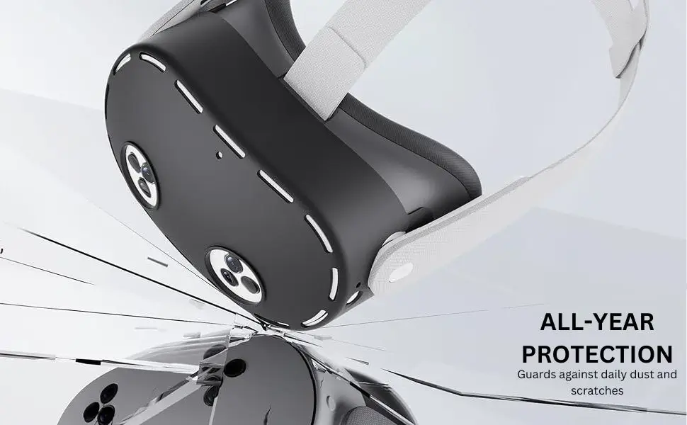 Meta Quest 3S Silicon Cover Protection Set Waterproof (6 in 1), Headset  Shell Cover, Touch Controller Grips Cover, Lens Protector and Joysticks  Cover