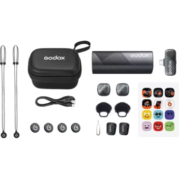 Godox Cube-S 2-Person Wireless Microphone System with USB-C Connector for Mobile Devices (2.4 GHz)
