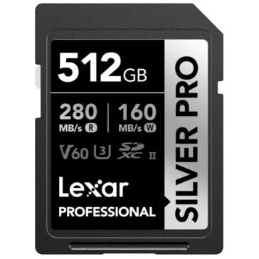 Lexar 512GB Professional SILVER PRO SDXC Memory Card Lexar 512GB Professional SILVER PRO SDXC Memory Card
