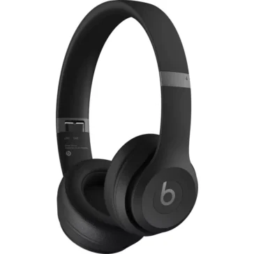 Beats Solo 4 Bluetooth Headphone with Mic (Siri Voice Assistant, On Ear, Matt Black)