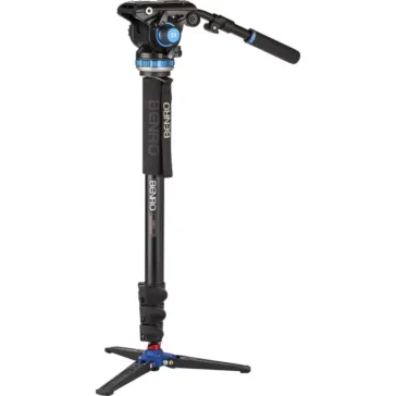 Benro A48FD Aluminum Monopod with 3-Leg Base and S6 Pro Fluid Video