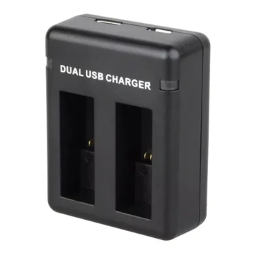 Gopro Dual Port AHDBT-901 Battery Charger for Hero 12/11/10/9 Black Camera - USB Type-C Cable Included - Compatible with Hero Series