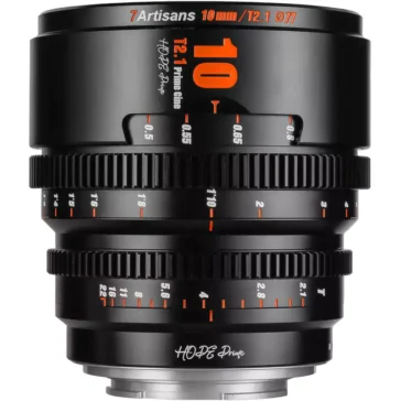 7Artisans 10mm T2.1 Hope S35 Cine Lens (Sony E, Black) 7Artisans 10mm T2.1 Hope S35 Cine Lens (Sony E, Black)