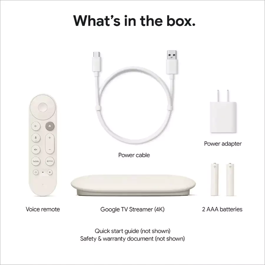 Google TV Streamer (4K) – Porcelain – Design Info