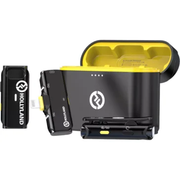 Hollyland LARK C1 DUO 2-Person Wireless Microphone System with Lightning Connector for IOS Devices (Black, 2.4 GHz)