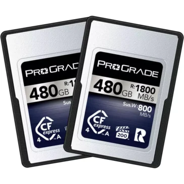 ProGrade Digital 480GB CFexpress 4.0 Type A Iridium Memory Card (2-Pack)
