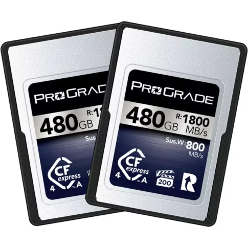 ProGrade Digital 480GB CFexpress 4.0 Type A Iridium Memory Card (2-Pack) ProGrade Digital 480GB CFexpress 4.0 Type A Iridium Memory Card (2-Pack)