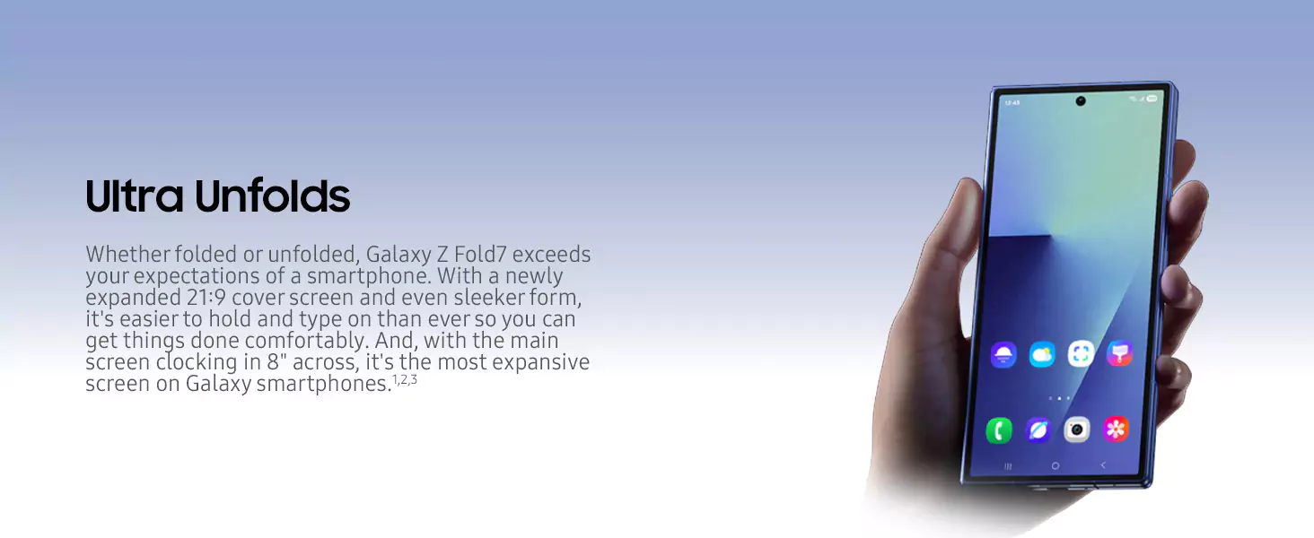 SAMSUNG Galaxy Z Fold7 5G 12GB RAM, 256GB, Mint – Imported