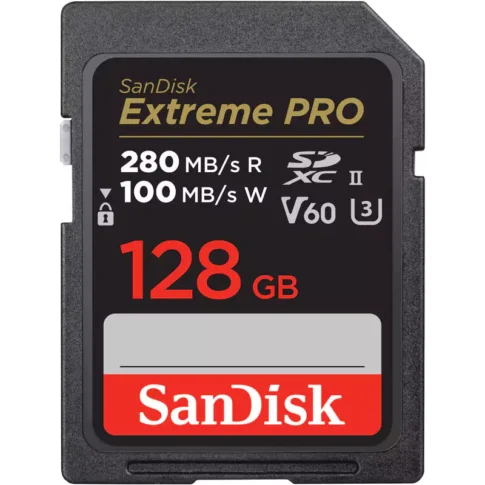 SanDisk 128GB Extreme PRO UHS-II SDXC Memory Card (1)