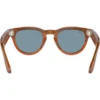 Ray-Ban Meta Headliner Smart Glasses with Meta AI, Audio, Photo, Video Compatibility (Blue Lenses) Shiny Caramel (5)