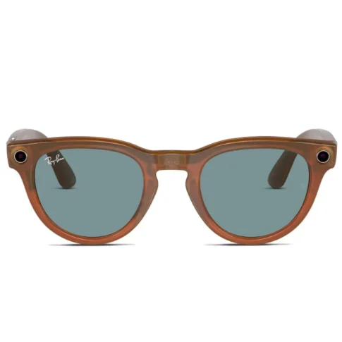 Ray-Ban Meta Headliner Smart Glasses with Meta AI, Audio, Photo, Video Compatibility (Blue Lenses) Shiny Caramel (6) Ray-Ban Meta Headliner Smart Glasses with Meta AI, Audio, Photo, Video Compatibility (Blue Lenses) Shiny Caramel (6)